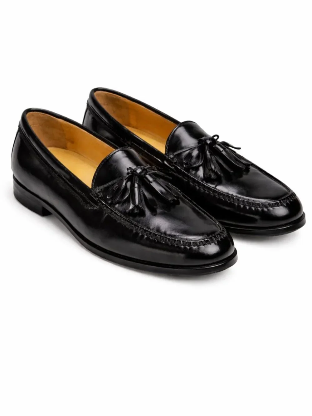Cole Haan Tassel Loafers 11D Black Leather Classic Dress Slip On Business Casual